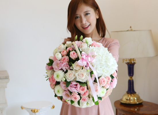 [서울,배송] Lovely sweet II - Pastel pink(*바구니변경) 꽃집 꽃배달