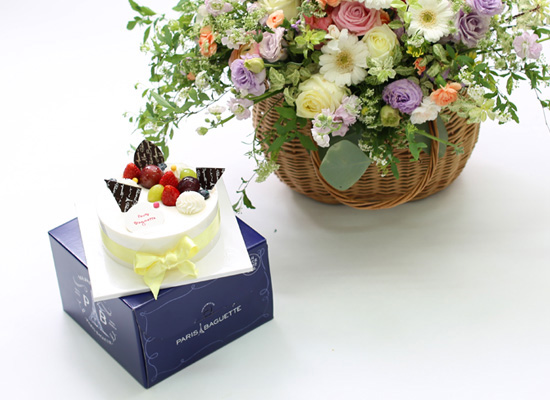 [서울/수도권배송]Flowers & Cake - Happy Birthday to you(계절소재변경)
