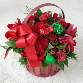[서울배송] Romantic Christmas - Christmas basket 꽃배달 꽃집