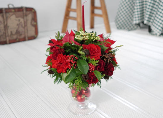 []Romantic Christmas - Red candle  ɹ