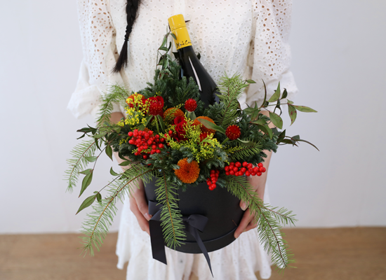 Christmas Wine Bloom Box (κ)  ɹ