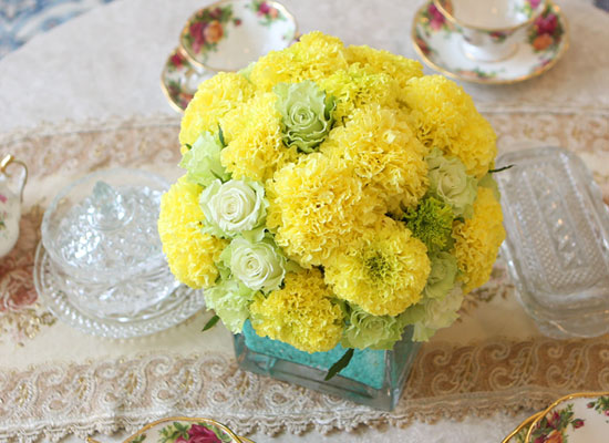 [] Beautiful colors - Mint Marigold  ɹ