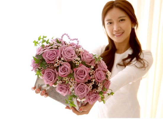 [서울배송]Heart Purple Rose 꽃집 꽃배달