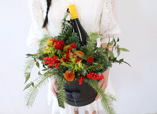 Christmas Wine Bloom Box (κ)  ɹ