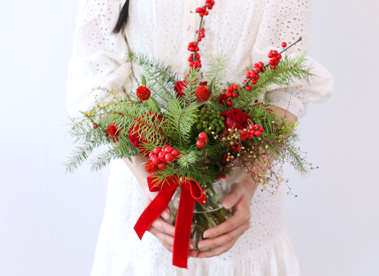 Mini Christmas Vase Bouquet  ɹ