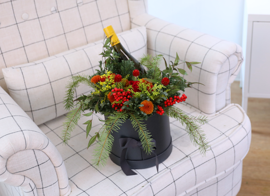 Christmas Wine Bloom Box (κ)  ɹ