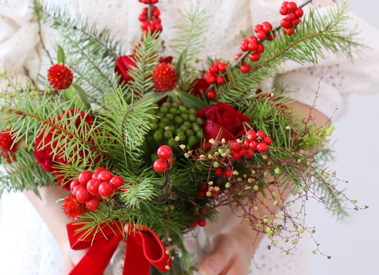 Mini Christmas Vase Bouquet  ɹ