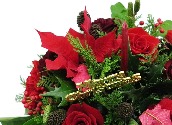 []Romantic Christmas - Red candle  ɹ