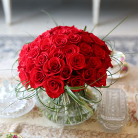 [서울배송] Beautiful colors - Red rose vase 꽃배달 꽃집