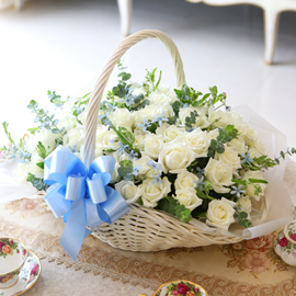 [전국예약배송][100] Lovely sweet II - White blossom 꽃배달 꽃집