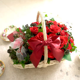[서울배송] Grace Rose Basket 꽃배달 꽃집