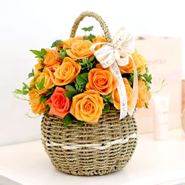 장미의 맹세 - orange blusher 꽃배달 꽃집