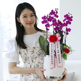[전국]존경하는 마음 담아 - 꽃분홍색의 만천홍 (중) 꽃배달 꽃집
