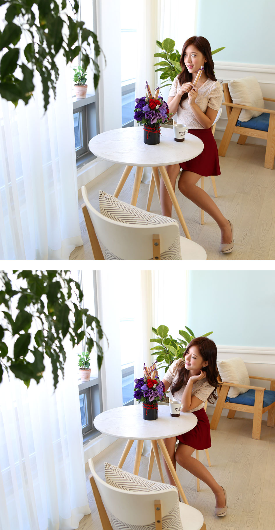 []day - Black vase Flower