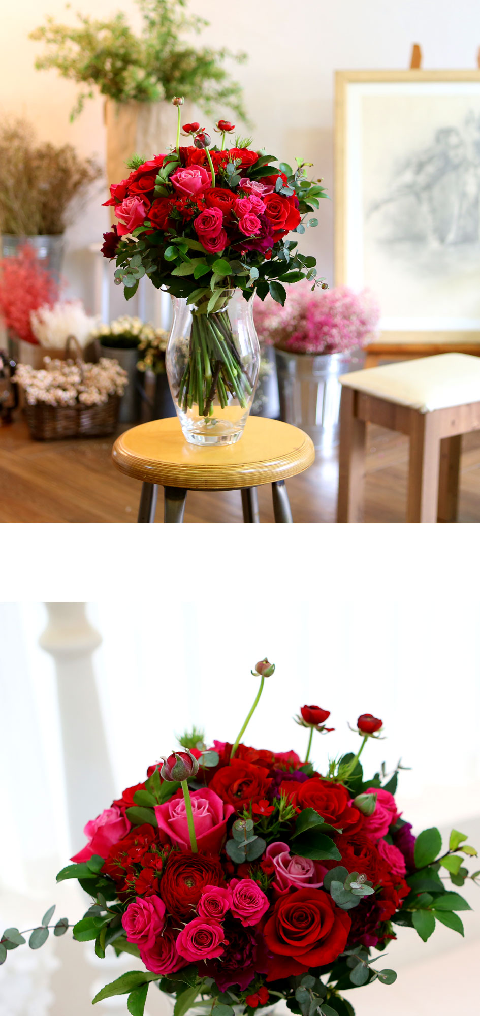 [/ fourseasons flower /ɻ] Spring red bouquet  ɹ
