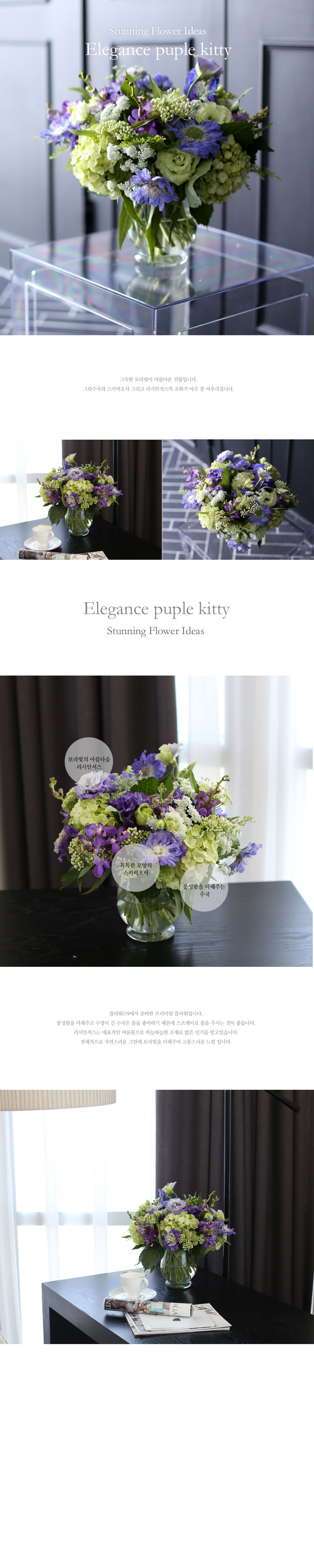 Stunning Flower Ideas - Elegance puple kitty