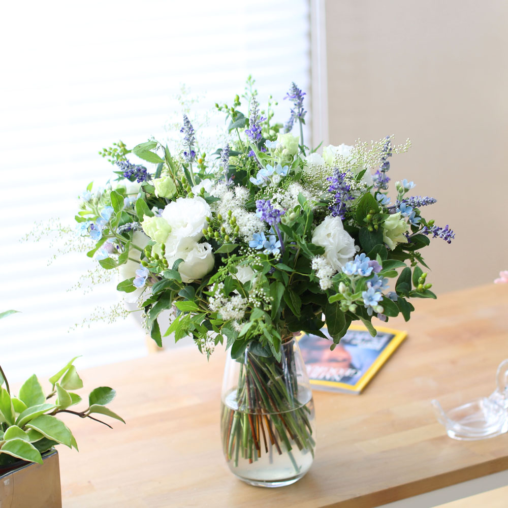 Ways to Freshen Your Home - white and white and blue