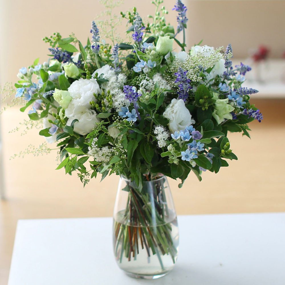 Ways to Freshen Your Home - white and white and blue