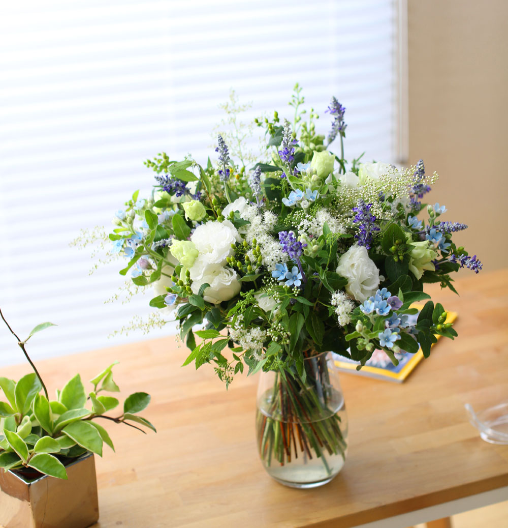 Ways to Freshen Your Home - white and white and blue