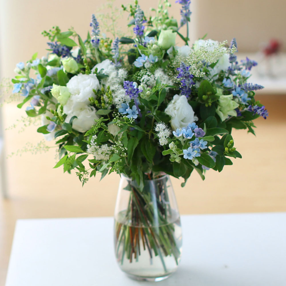 Ways to Freshen Your Home - white and white and blue