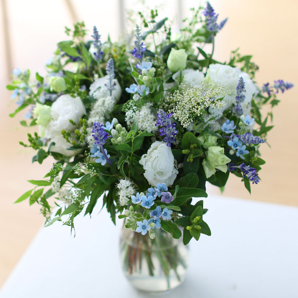 Ways to Freshen Your Home - white and white and blue