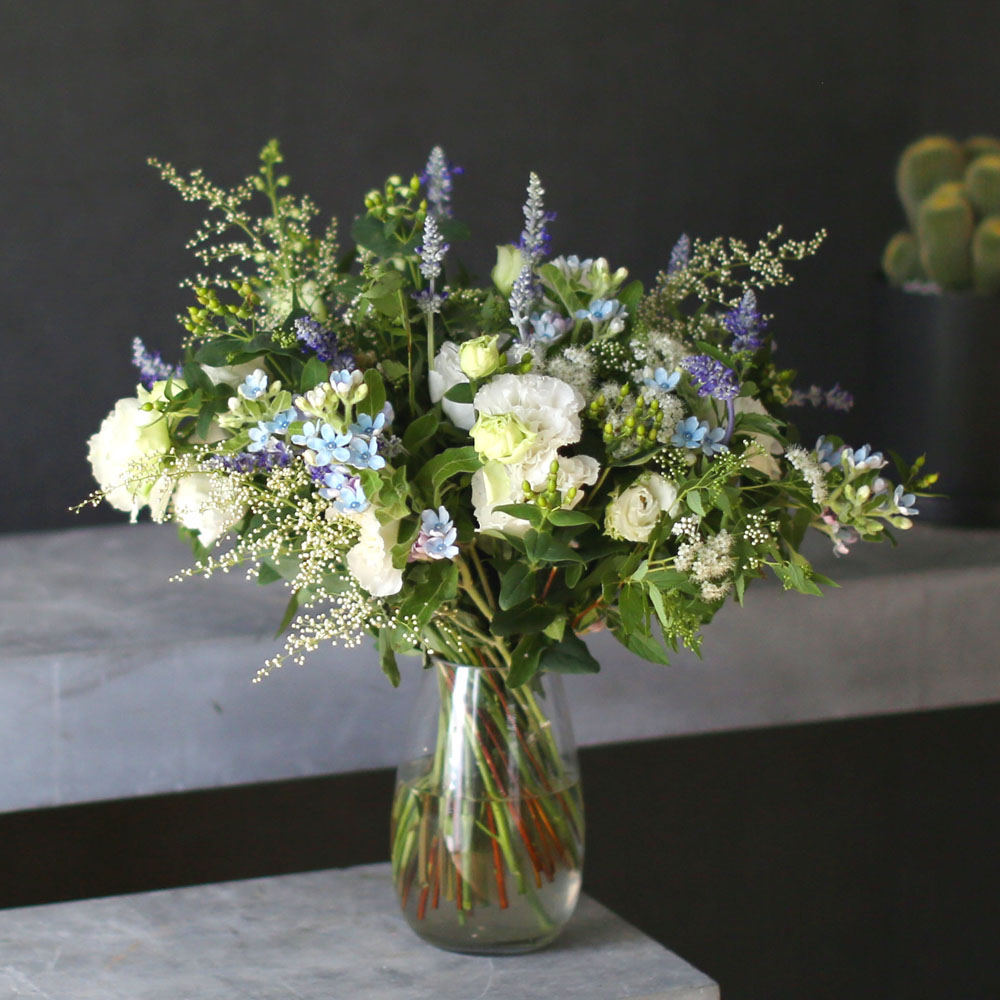 Ways to Freshen Your Home - white and white and blue