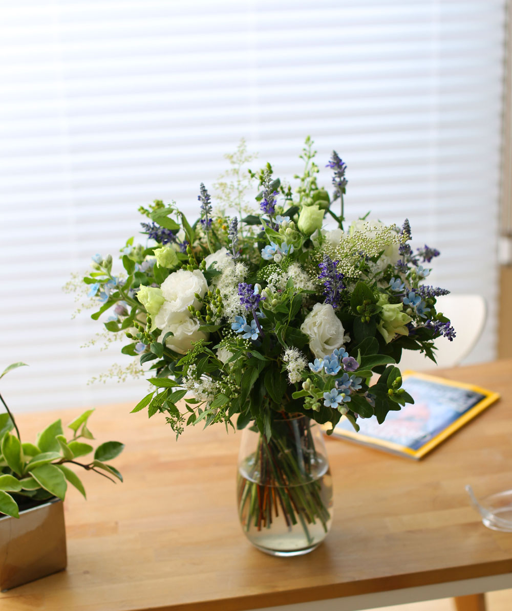 Ways to Freshen Your Home - white and white and blue