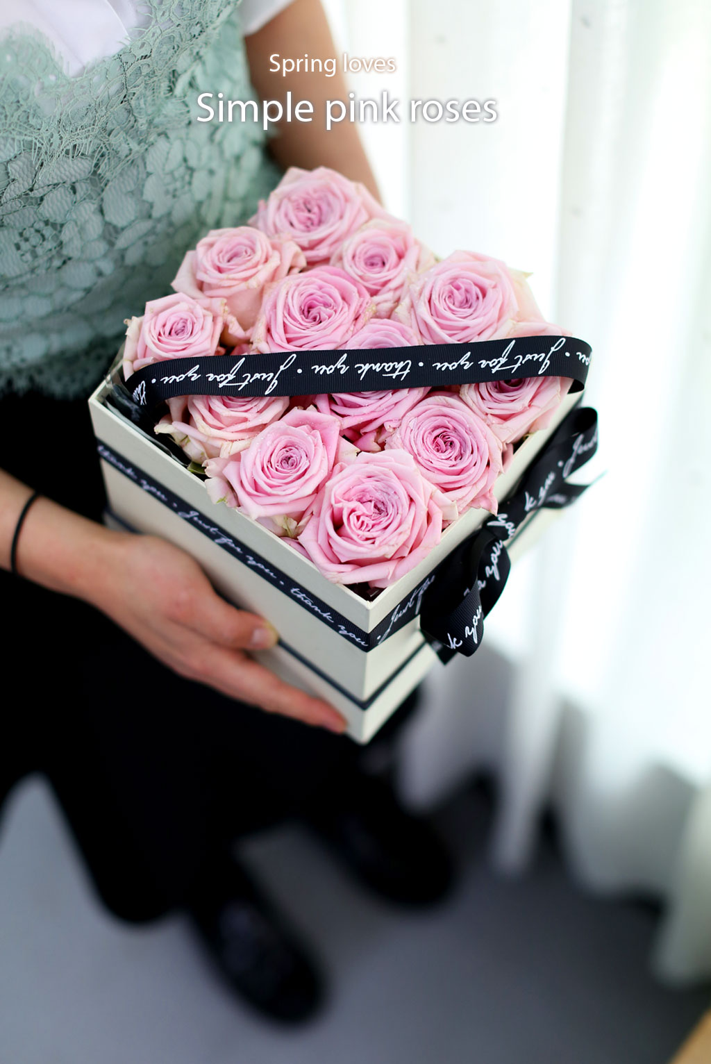 Spring loves Simple pink roses  ɹ