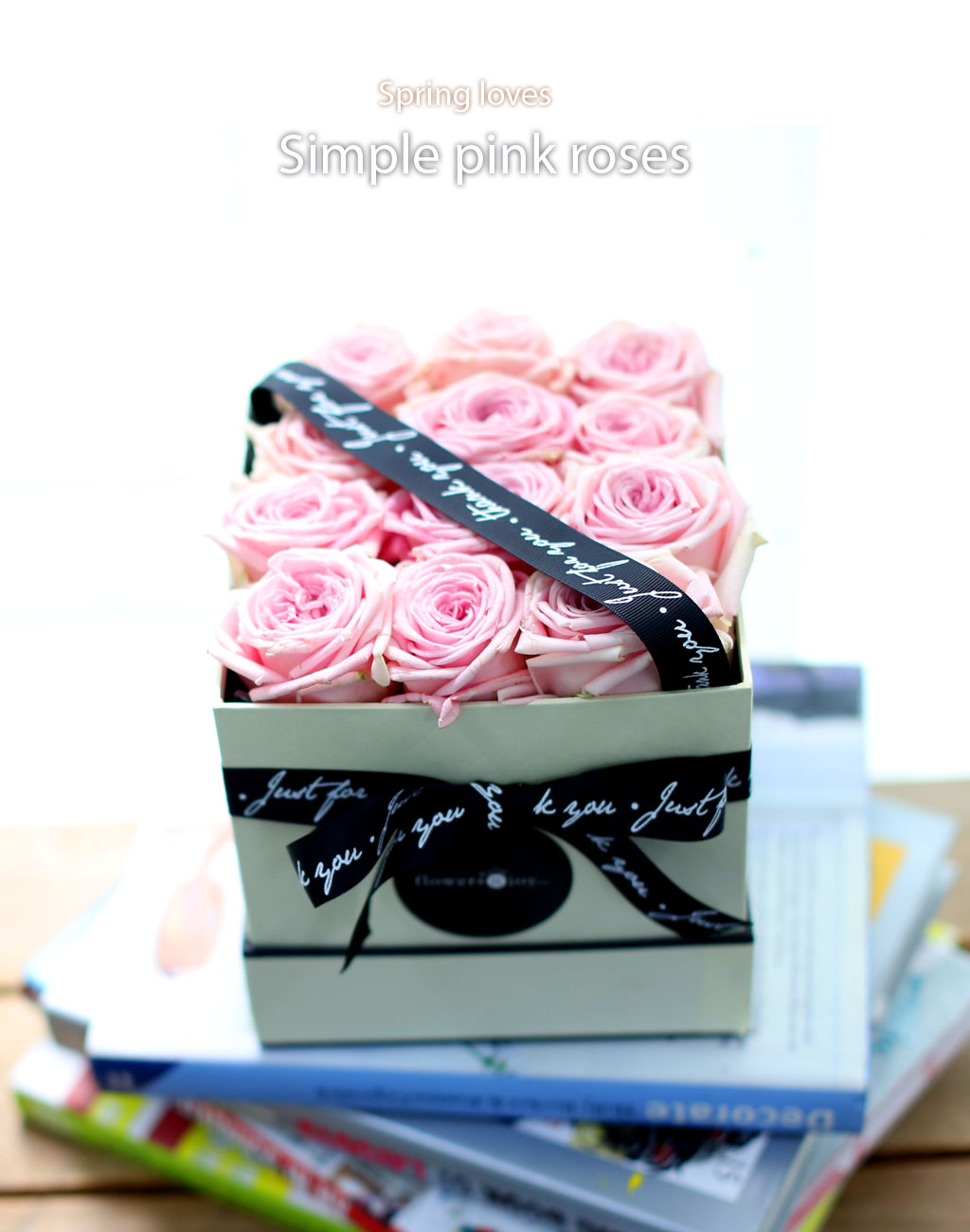 Spring loves Simple pink roses  ɹ