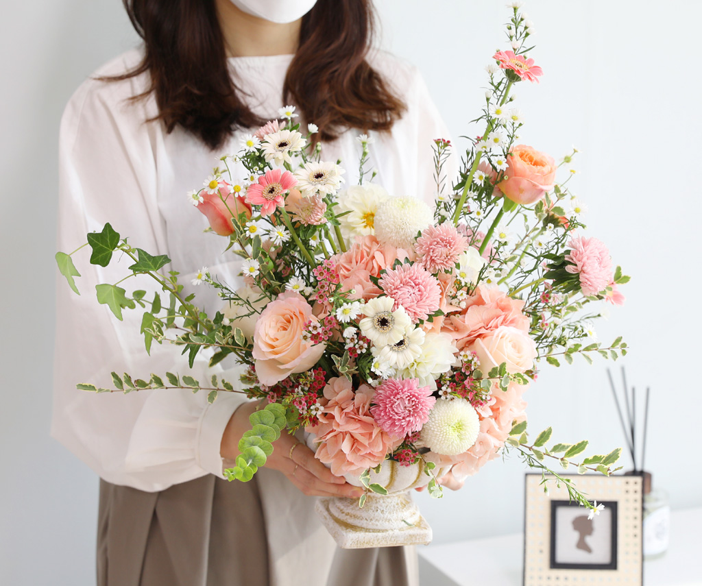 French peach centerpiece _ °ø°£¿¡ È»çÇÔÀ» ´õÇØ¿ä ²ÉÁý ²É¹è´Þ