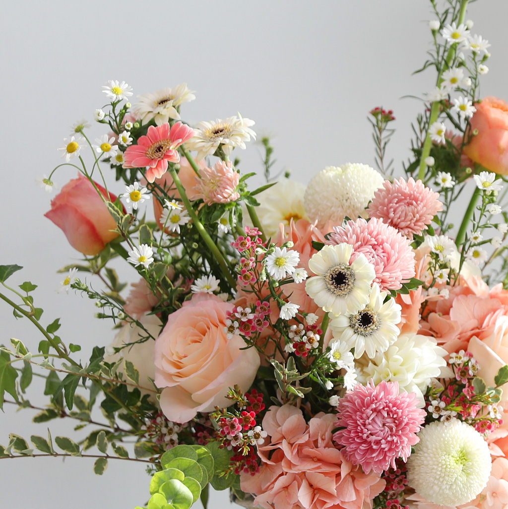French peach centerpiece _ °ø°£¿¡ È»çÇÔÀ» ´õÇØ¿ä ²ÉÁý ²É¹è´Þ