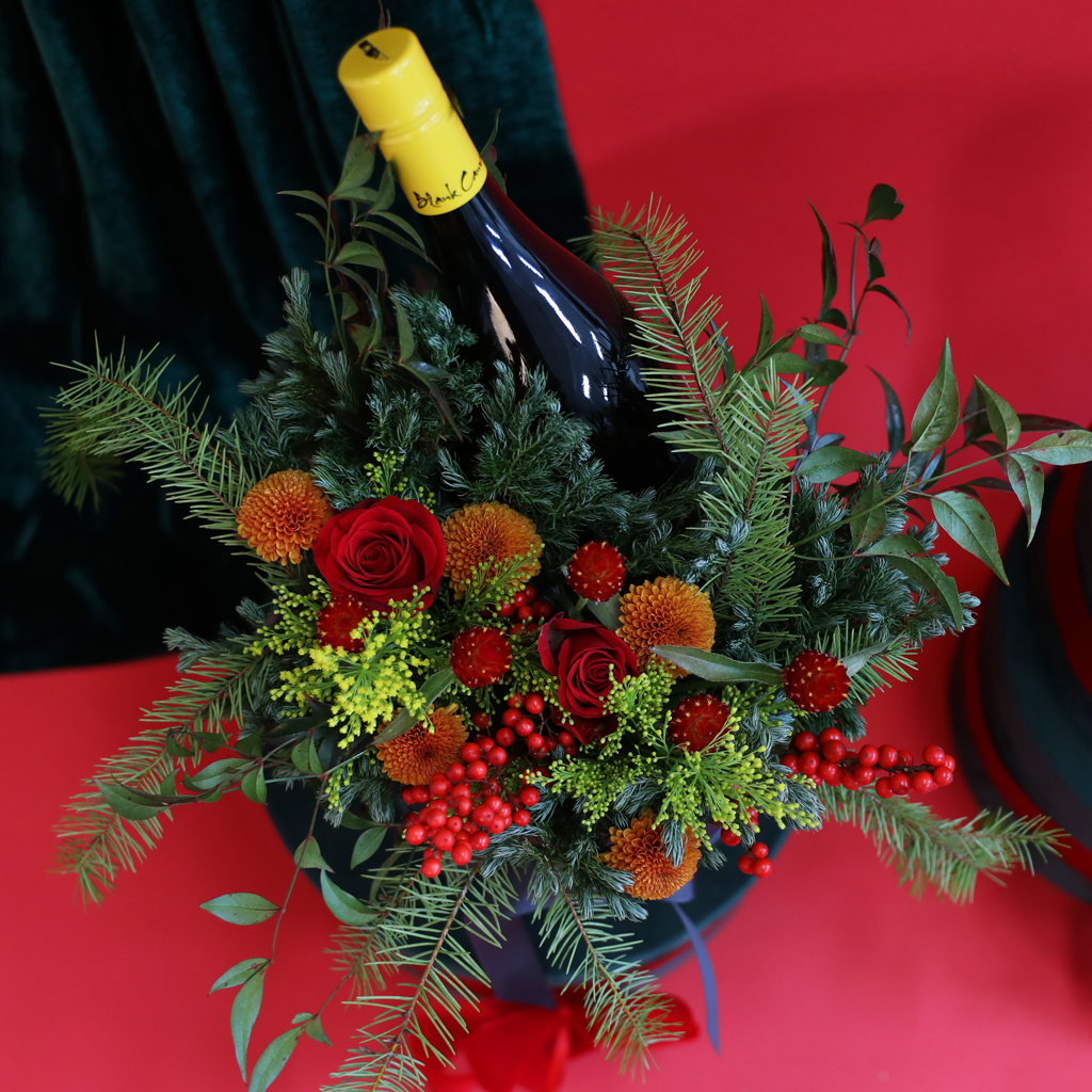 Christmas Wine Bloom Box (κ)  ɹ