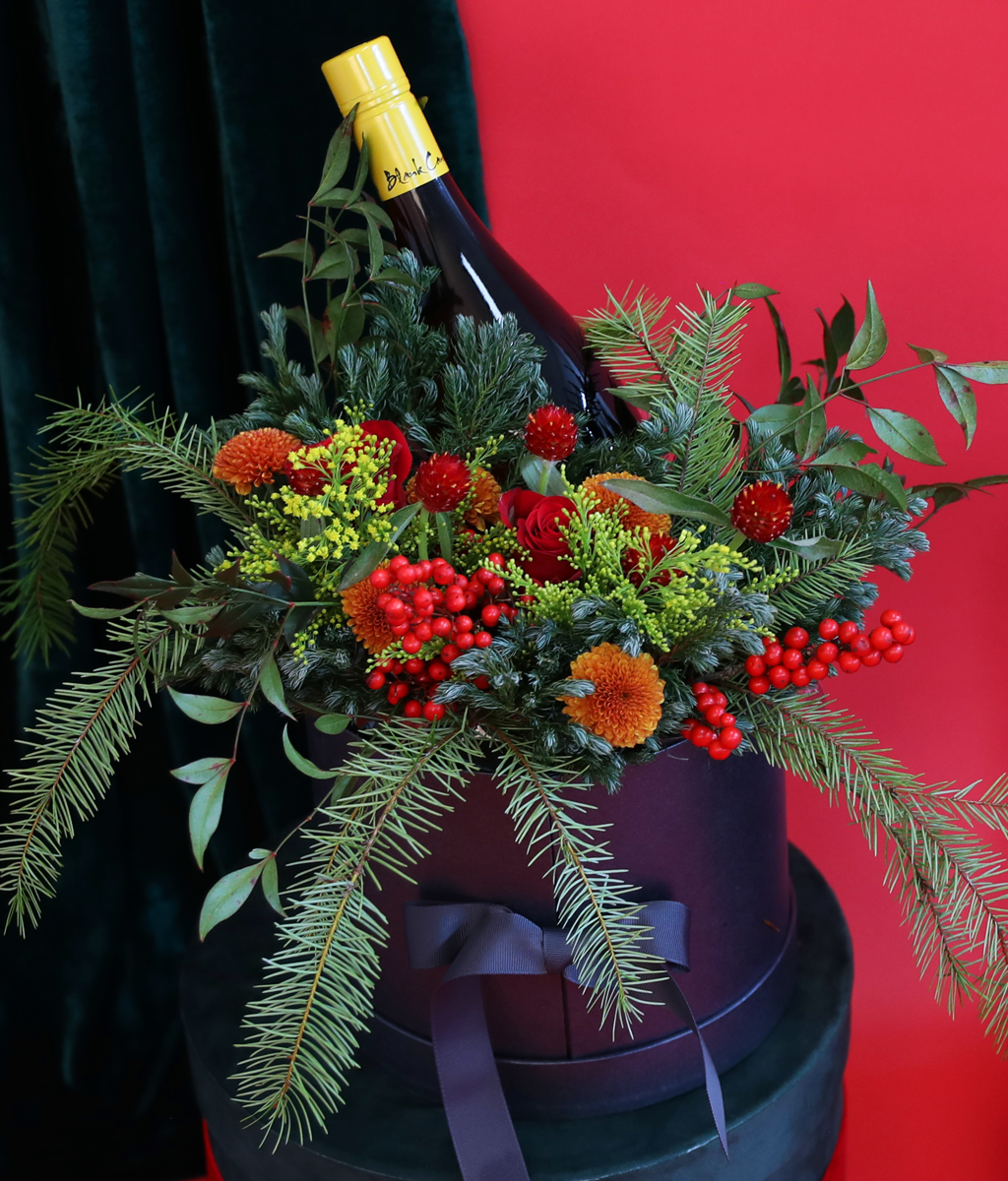 Christmas Wine Bloom Box (κ)  ɹ