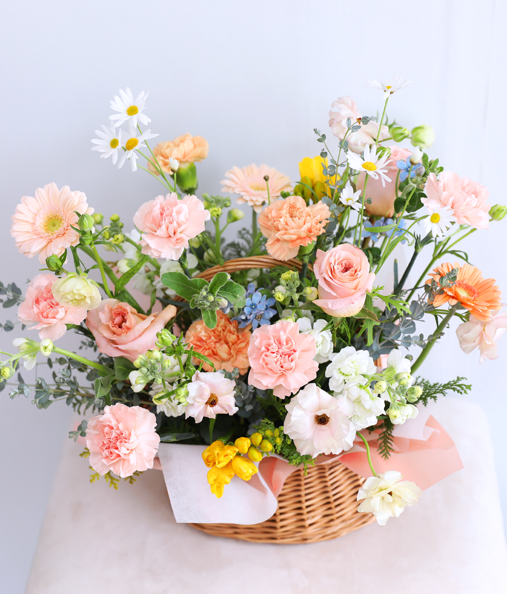 Soft Peach Garden Basket ���� �ɹ��