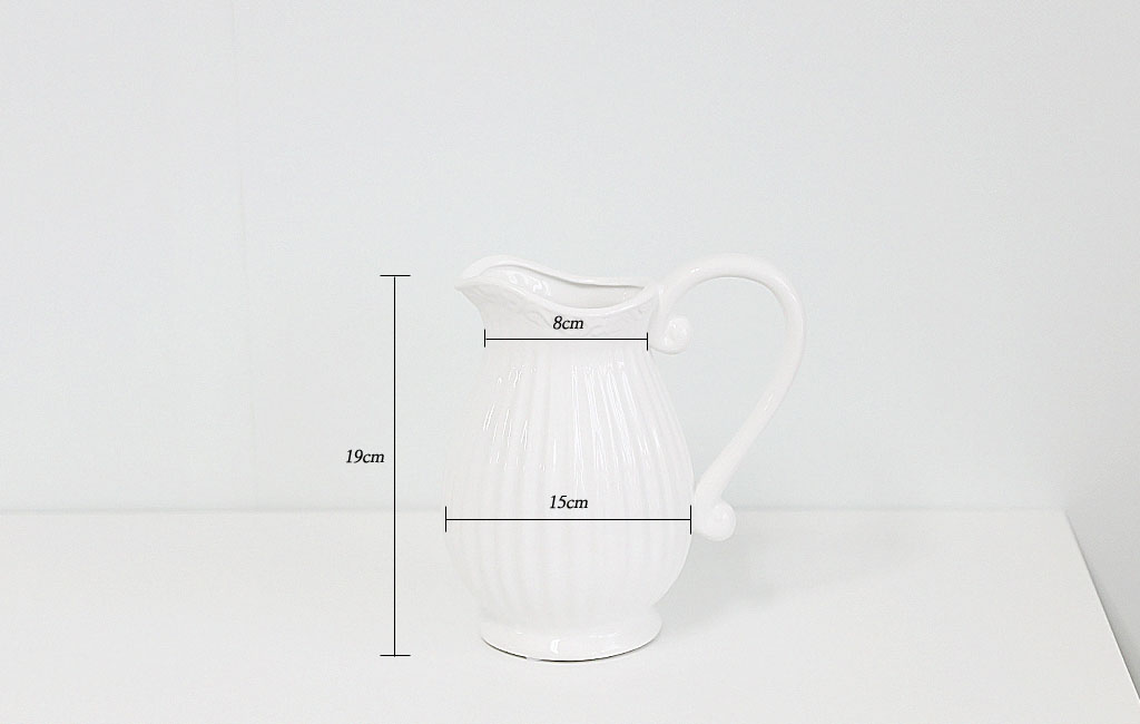 White Glass Vase ²ÉÁý ²É¹è´Þ